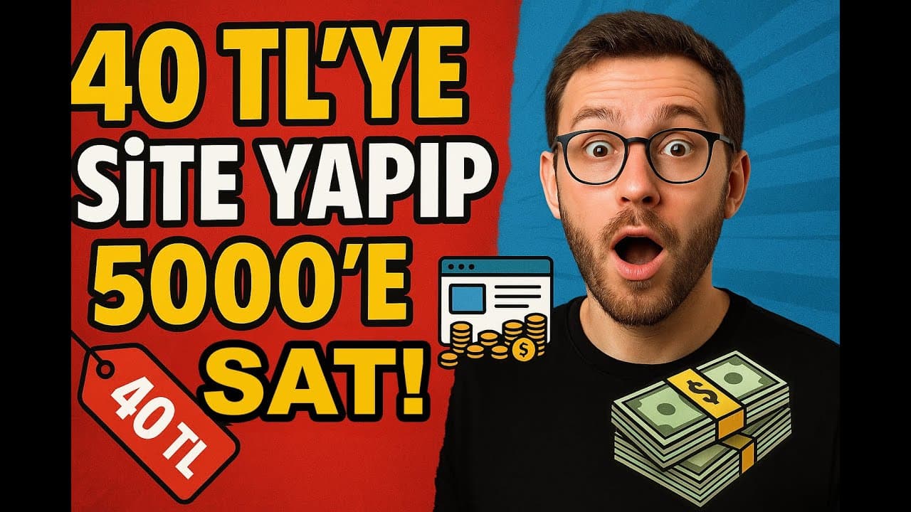 40 TL’ye Site Yapıp 5000 TL’ye Sat! (Herkes Bunu Yapabilir)